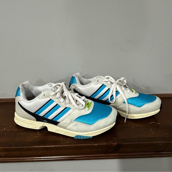 Adidas Originals ZX 1000 C Retro Cream Black Blue Mens Casual Sneakers Size 10 - Picture 1 of 7